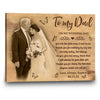 Father Of The Bride Gift Wedding Picture Personalized Canvas for Dad in Daughter&#39;s Wedding