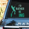 Fishing Car Decal Sticker | Waterproof | Vinyl Sticker