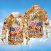 PresentsPrints, God Bless America, Cross And Horse Sweatshirt Hoodie Full Printed 3D