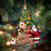 Goldendoodle 1-Christmas Tree&amp;Dog Hanging Ornament