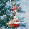 Great Dane Christmas Shape Ornament
