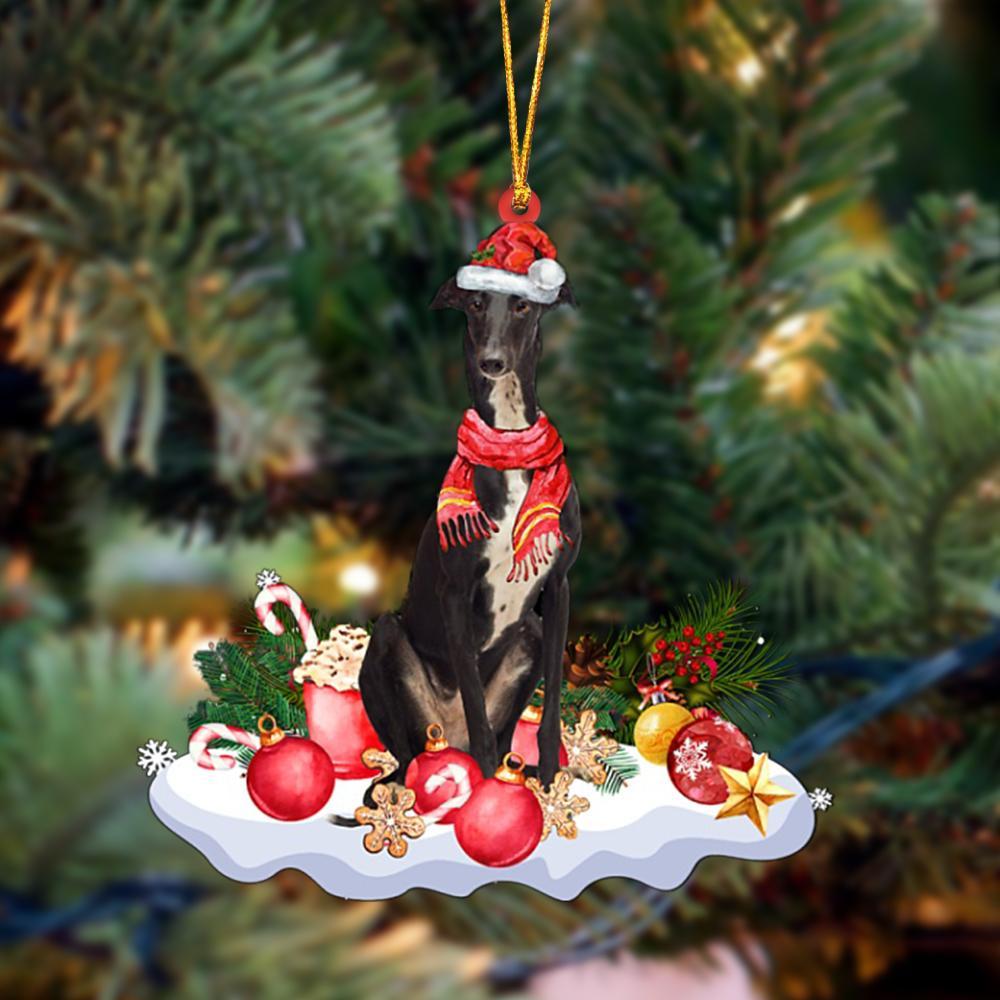 Greyhound-Better Christmas Hanging Ornament