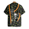 Halloween Skeleton And Monster Eyes Hawaiian Shirt, Aloha Shirt
