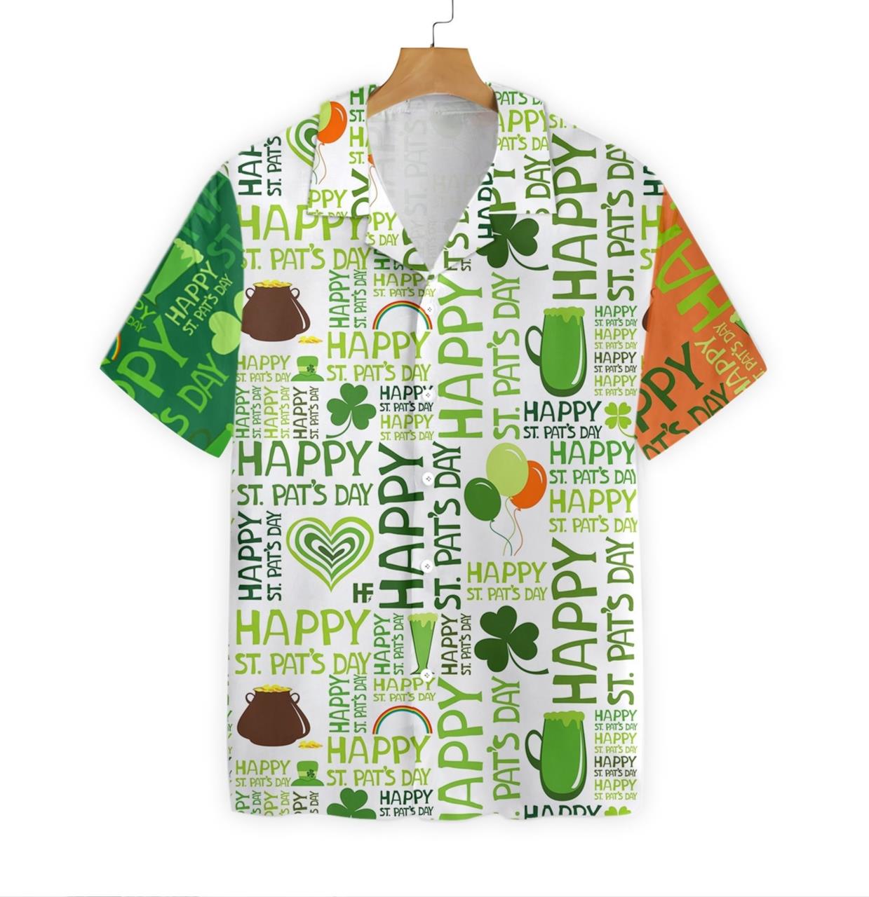 PresentsPrints, Happy Saint Patrick's day Irish Ireland - Hawaiian Shirt