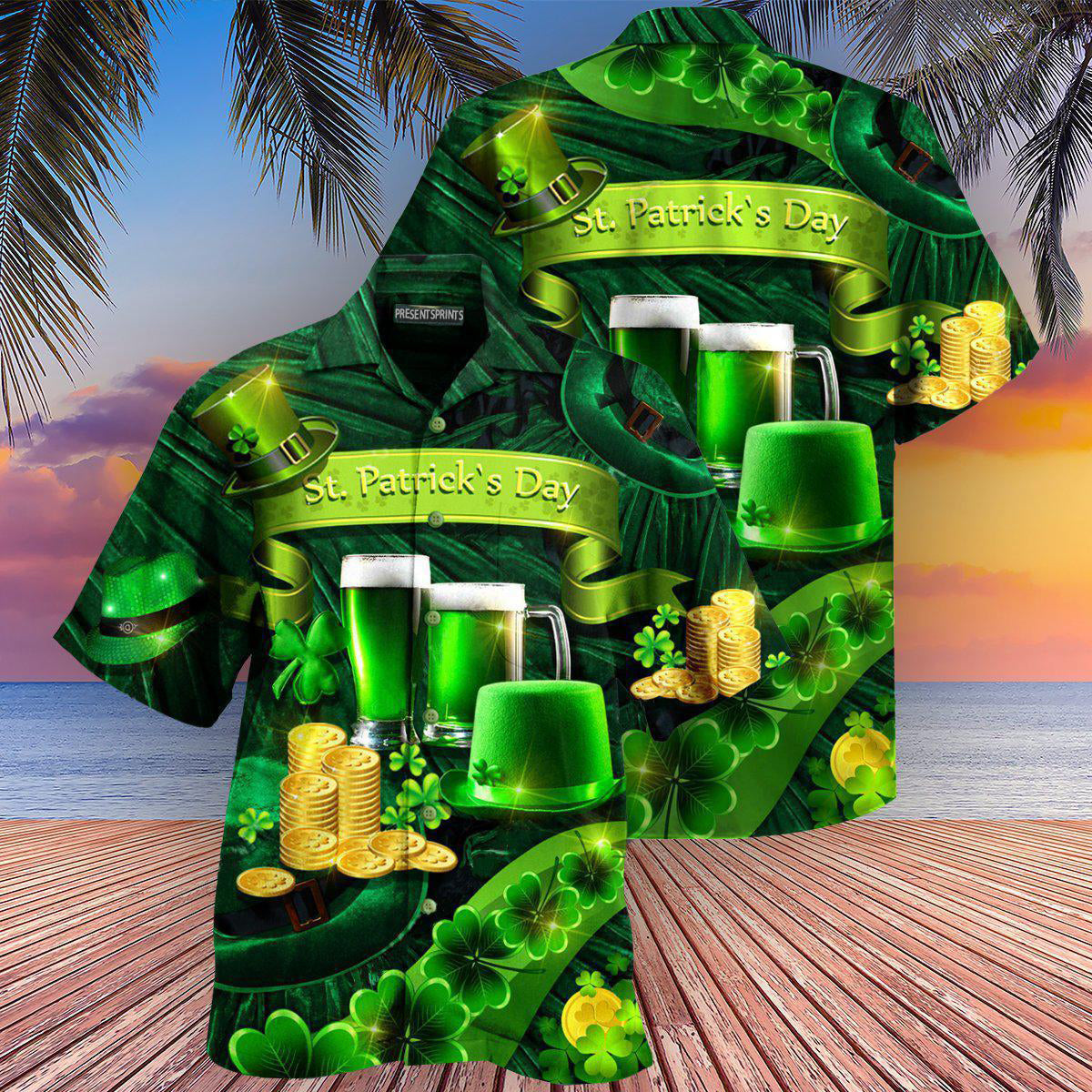 PresentsPrints, Irish Happy Saint Patrick's Day 17 March Edition - Hawaiian Shirt