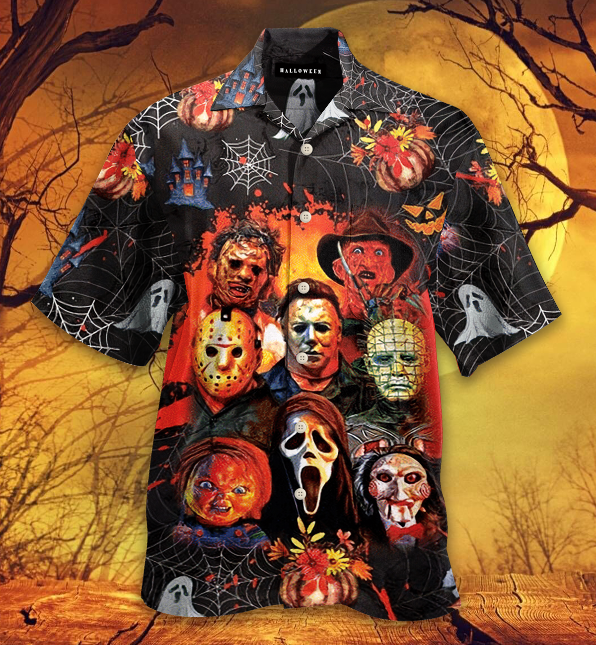 Halloween - Horror Hawaiian Shirt, Aloha Shirt