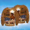 PresentsPrints, Horse American, One Nation Under God Sweatshirt Hoodie Full Printed 3D