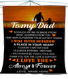 Dad I love You always and forever Fleece Blanket, Father&#39;s Day Gift