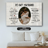 PresentsPrints, To My Husband I Love You Personalized Canvas, Weeding Gift, Valentine Gift, Anniversary Gift For Her for Him