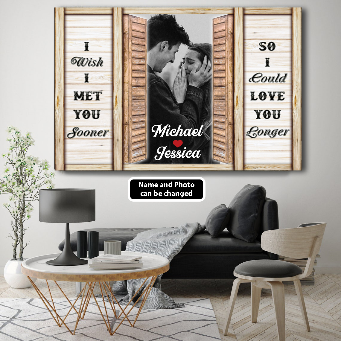PresentsPrints, Met You sooner and Love you longer Personalized Canvas, Weeding Gift, Valentine Gift, Anniversary Gift For Her for Him
