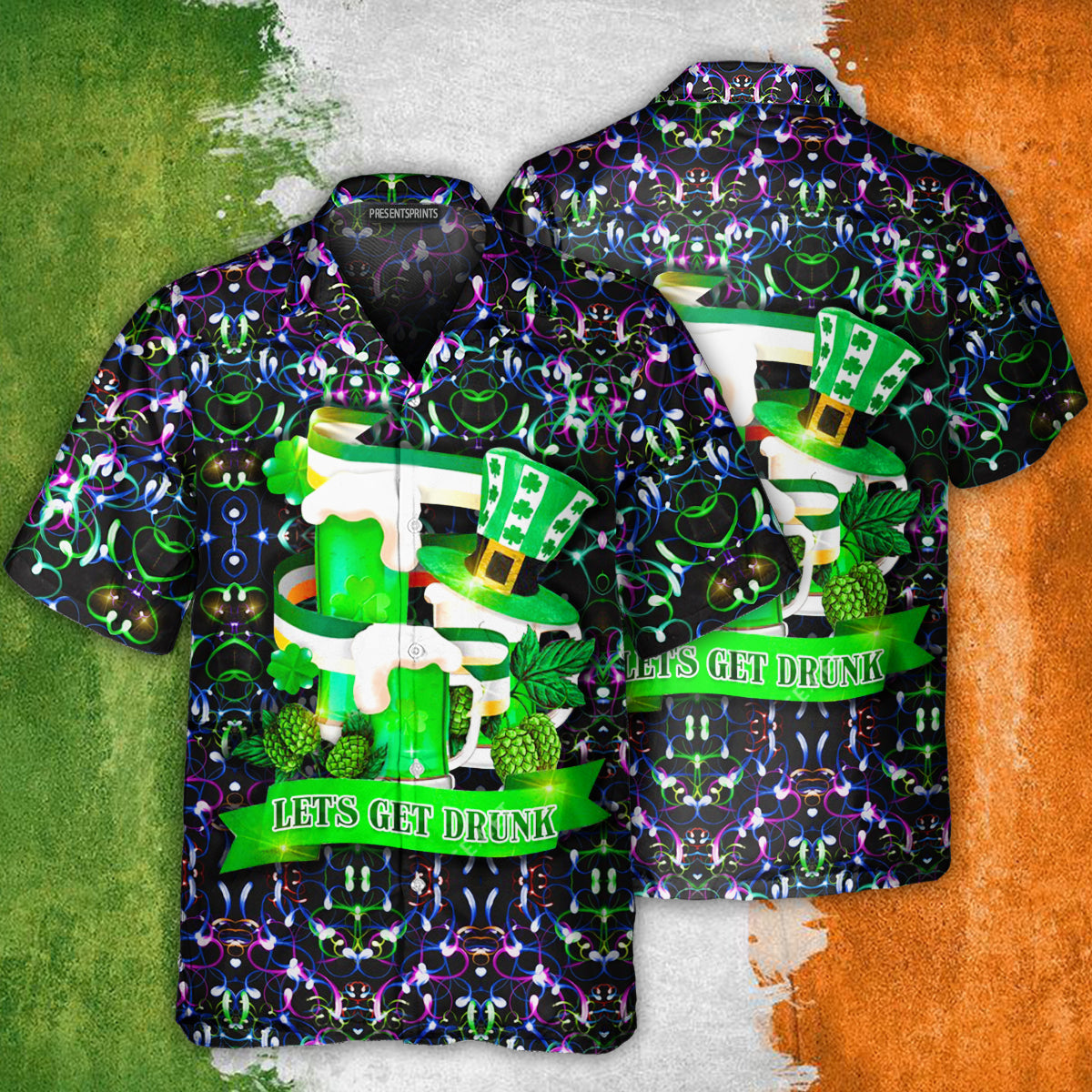 PresentsPrints, Irish Wishing You A Luck Day - Hawaiian Shirt