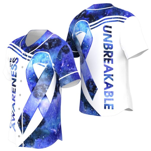 Colon Cancer Unbreakable Baseball Jersey