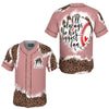 Baseball Pink Leopard Biggest Fan Baseball Jersey