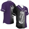 Trumpet Purple Custom Name Baseball Jersey