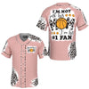 Basketball Mom Number 1 Fan Pink Leopard Baseball Jersey