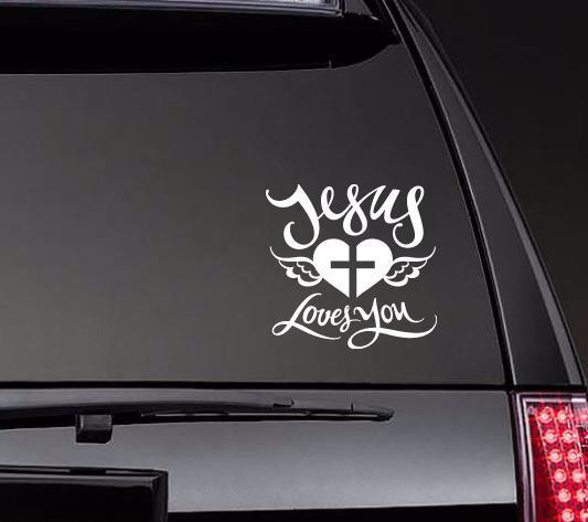 Jesus Love You Car Decal Sticker | Waterproof | Vinyl Sticker