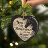 PresentsPrints, You Left Hoofprints - Horse Memorial Gift - Personalized Custom Heart Acrylic Ornament