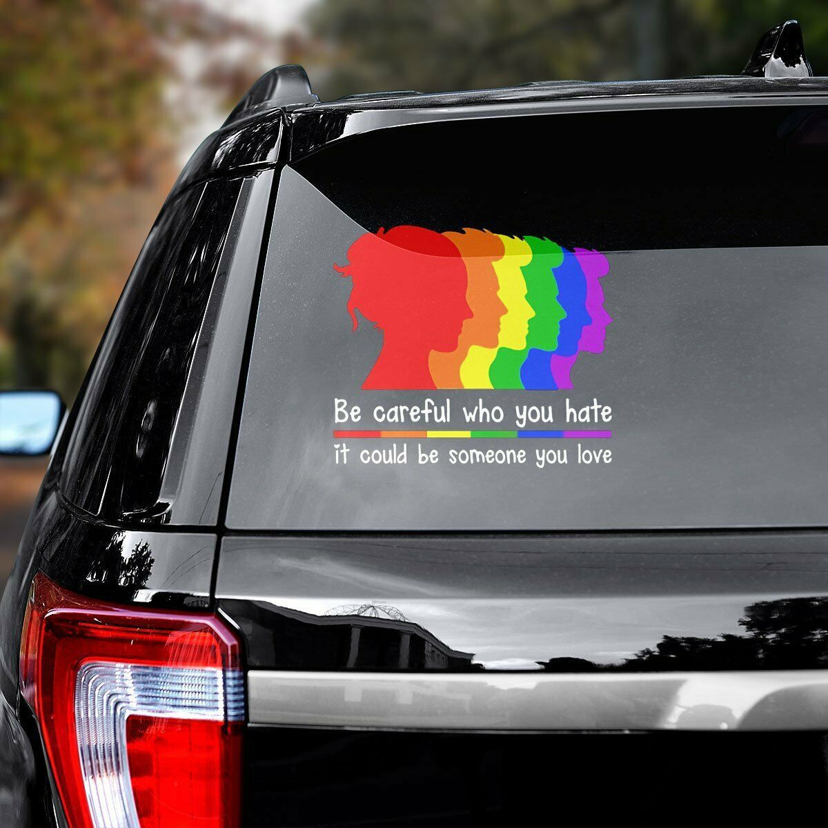 LGBT Pride Car Decal Sticker | Waterproof | Vinyl Sticker