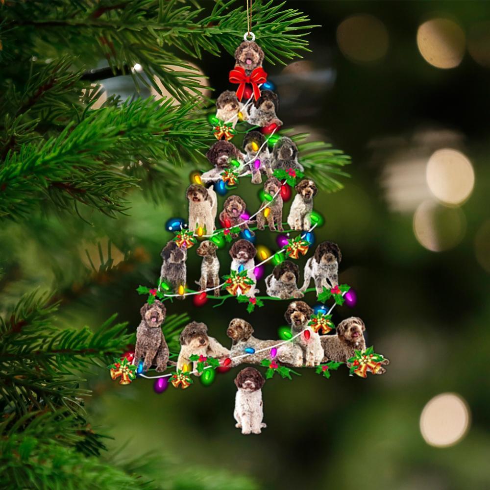 Lagotto Romagnolo-Christmas Tree Lights-Two Sided Ornament
