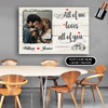 PresentsPrints, All of Me Love All Of You Couple Personalized Canvas, Valentine Gift