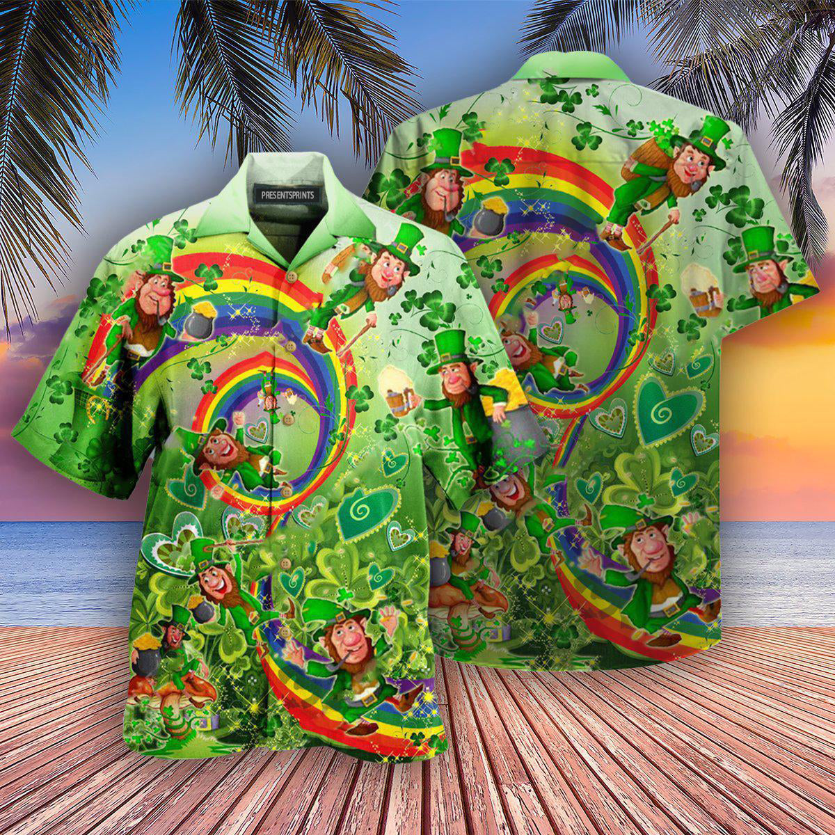 PresentsPrints, Irish Luck Is Believing You're Lucky - Hawaiian Shirt