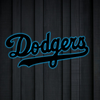 MLB Dodgers Los Angeles Logo RGB Led Lights Metal Wall Art