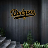 MLB Dodgers Los Angeles Logo RGB Led Lights Metal Wall Art