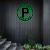 MLB Pittsburgh Pirates Logo RGB Led Lights Metal Wall Art