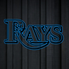 MLB Tampa Bay Rays Logo RGB Led Lights Metal Wall Art