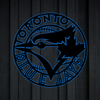 MLB Toronto Blue Jays Logo RGB Led Lights Metal Wall Art