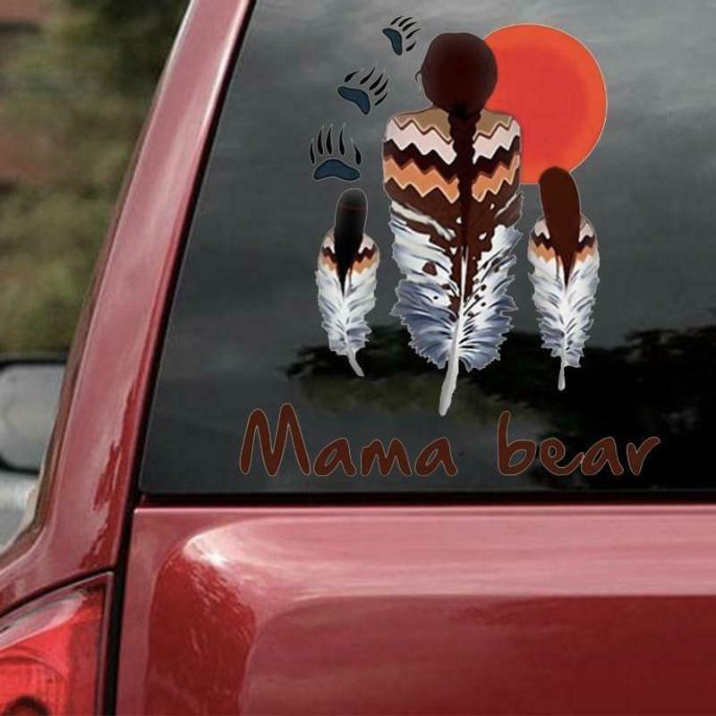 Mama Bear Car Decal Sticker | Waterproof | Vinyl Sticker