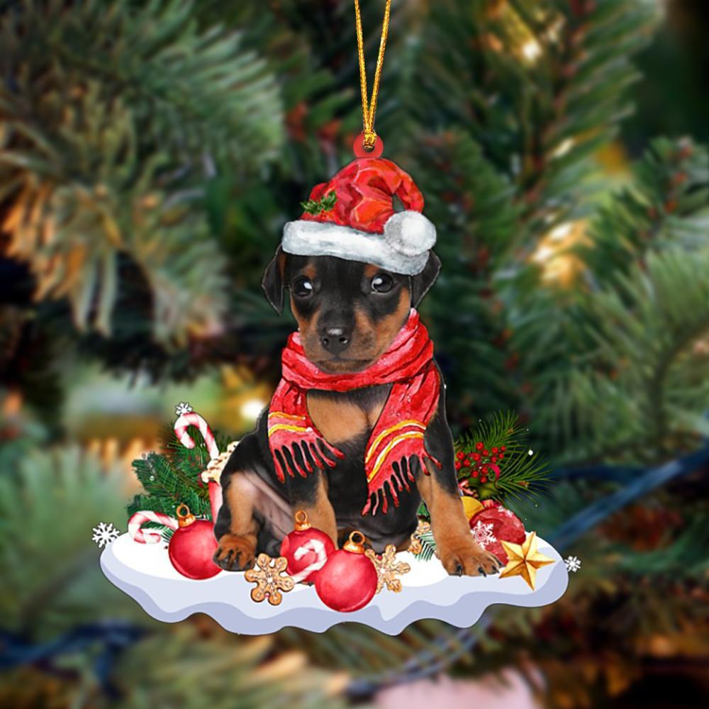 Miniature Pinscher-Better Christmas Hanging Ornament