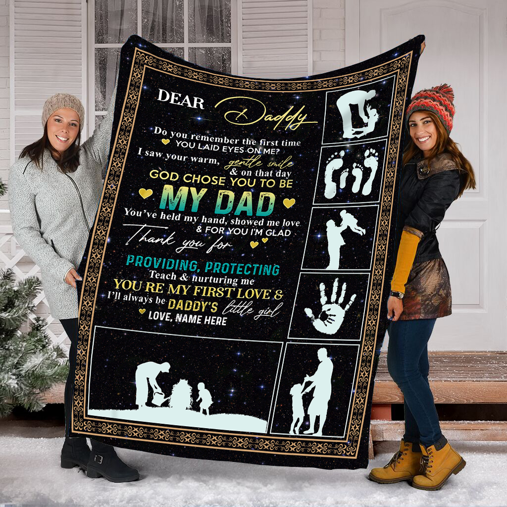 Custom Blanket To my Dad I love you unique gifts ideas for father's day