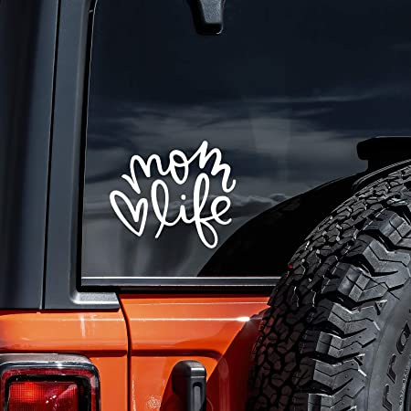Mom Life Car Decal Sticker | Waterproof | Vinyl Sticker