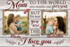 PresentsPrints, Mom, You are the world, I Love you, Personalized Canvas, Mother&#39;s Day Gift