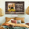 PresentsPrints, Mothers, Home is Wherever Mom is, Personalized Canvas, Mother&#39;s Day Gift