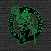 NBA Boston Celtics Logo RGB Led Lights Metal Wall Art