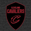 NBA Cleveland Cavaliers Logo RGB Led Lights Metal Wall Art