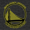 NBA Golden State Logo RGB Led Lights Metal Wall Art