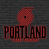 NBA Portland Trail Blazers Logo RGB Led Lights Metal Wall Art