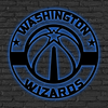 NBA Washington Wizards Logo RGB Led Lights Metal Wall Art