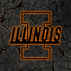 NCAA Basketball Illinois Fighting Illini Logo RGB Led Lights Metal Wall Art