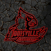 NCAA Baseball Louisville Cardinals Logo RGB Led Lights Metal Wall Art