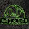 NCAA Baseball Miami Hurricanes Logo RGB Led Lights Metal Wall Art