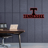 NCAA Baseball Tennessee Volunteers Logo RGB Led Lights Metal Wall Art