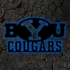 NCAA Football BYU Cougars Logo RGB Led Lights Metal Wall Art