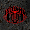 NCAA Football Indiana Hoosiers Logo RGB Led Lights Metal Wall Art