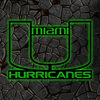 NCAA Football Miami Hurricanes Logo RGB Led Lights Metal Wall Art
