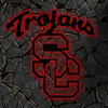 NCAA Football USC Trojans Logo RGB Led Lights Metal Wall Art