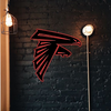 NFC Atlanta Falcons Logo RGB Led Lights Metal Wall Art